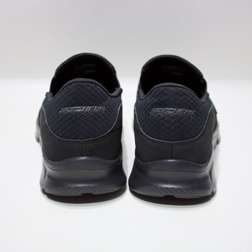 Skechers Equalizer Memory Foam Slip On Black Snea… - image 7